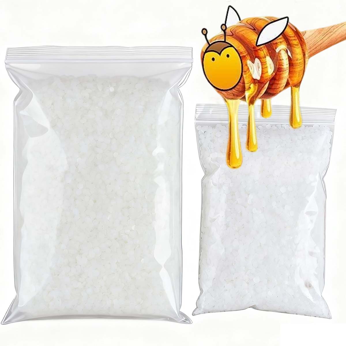 Candle Making Reno - 200g-1000g Weißes Bienenwachs Reines Natürliches Granulat