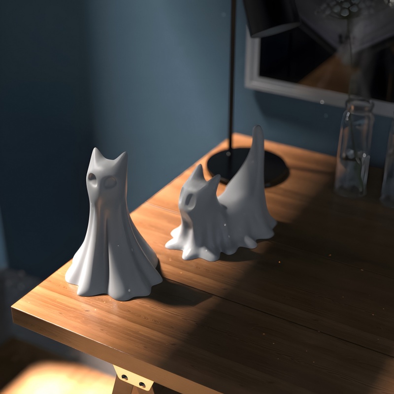Geisterkatze Halloween Desktop – Candle Making Items Bewertung und Preis