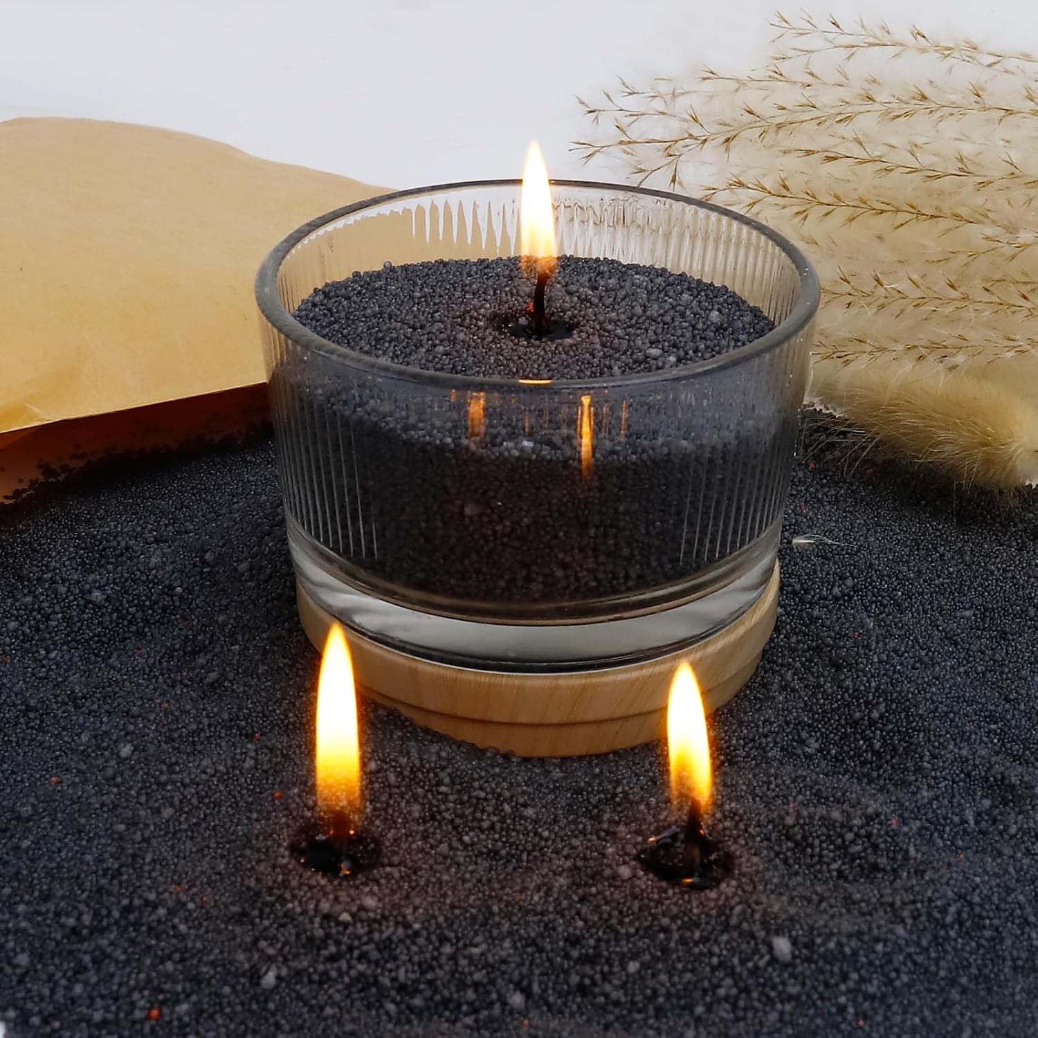 Schwarzer Kerzensand mit Docht – Candle Making Reno Bewertung und Preis